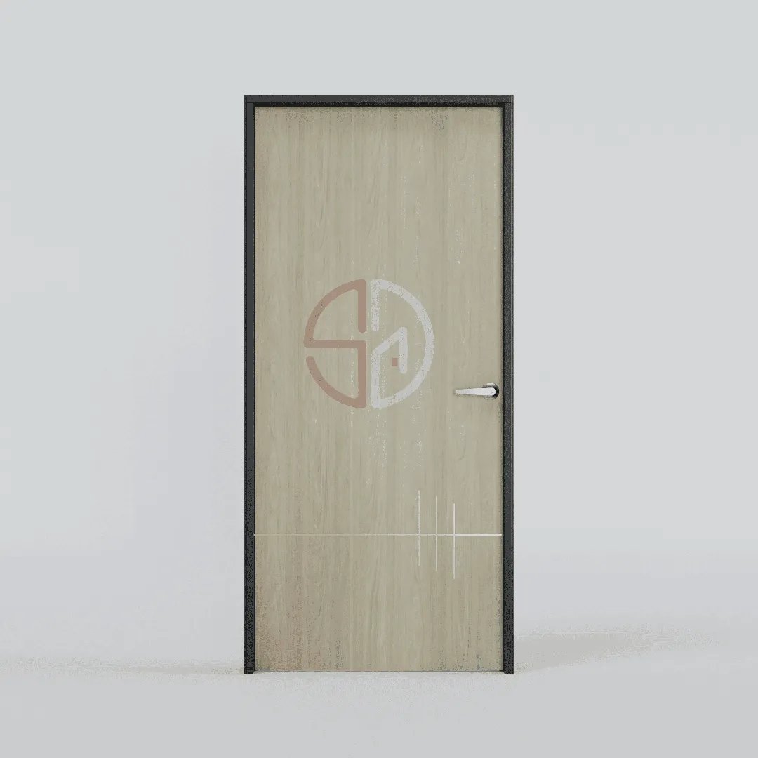 Stainless Steel Strip Bedroom Door-FE-6961-W-Naturale Stainless Steel Strip Bedroom Door-FE-6961-W-Naturale