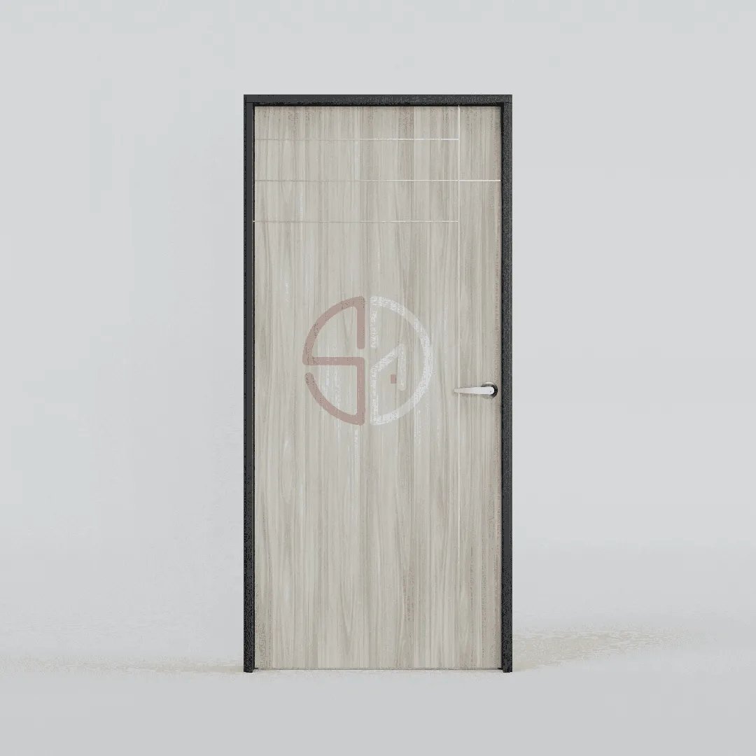 Stainless Steel Strip Bedroom Door-NV-6642-W-Magnus