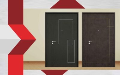 Stainless Steel Strip Design Laminate Main Door Perfect for Stylish Singapore Homes